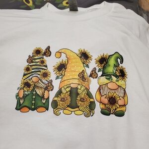 Whimsical Gnome Sunflower Women's Top